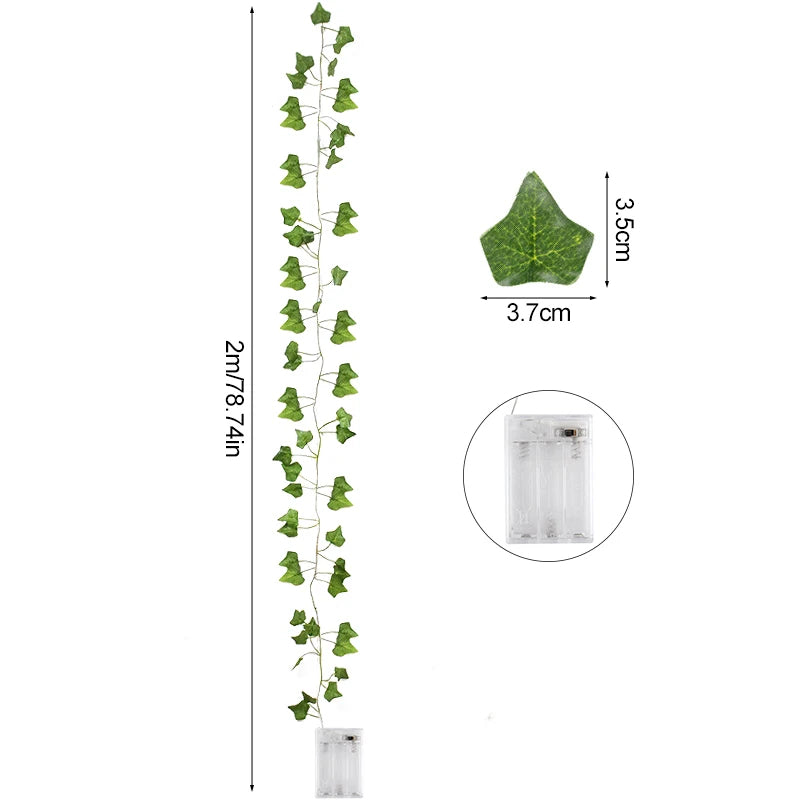 Artifical Ivy, Leaf Fairy Lights